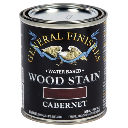 GENERAL FINISHES 1 Pt Cabernet Wood Stain Water-Based Penetrating Stain WZPT